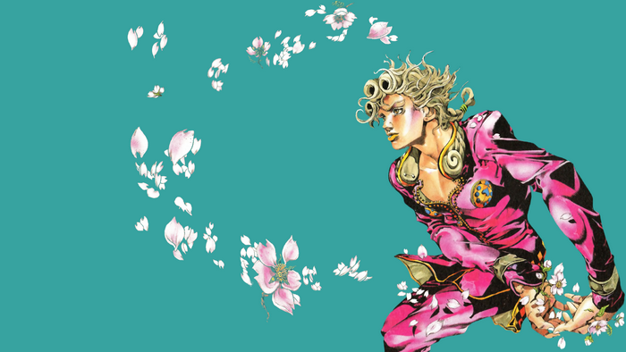 Giorno Giovanna Minimalist Manga Art