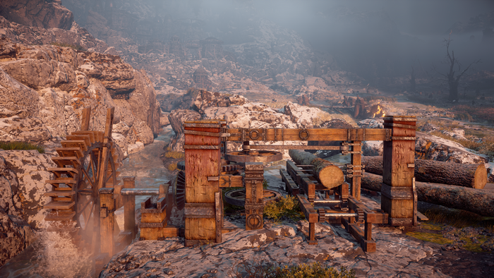Horizon Zero Dawn Sawmill Mechanics