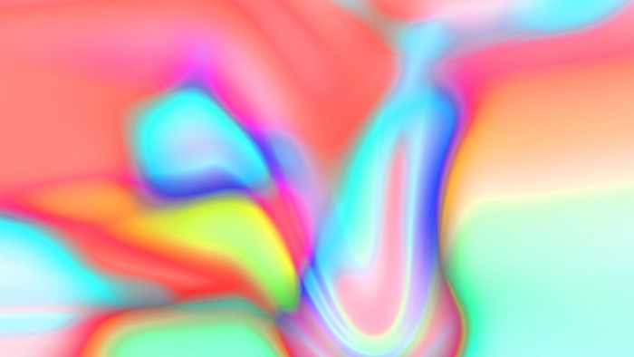 Abstract colorful iridescent liquid gradient graphic design