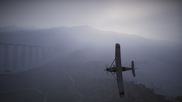 Plane flying over mountains in Ghost Recon Wildlands