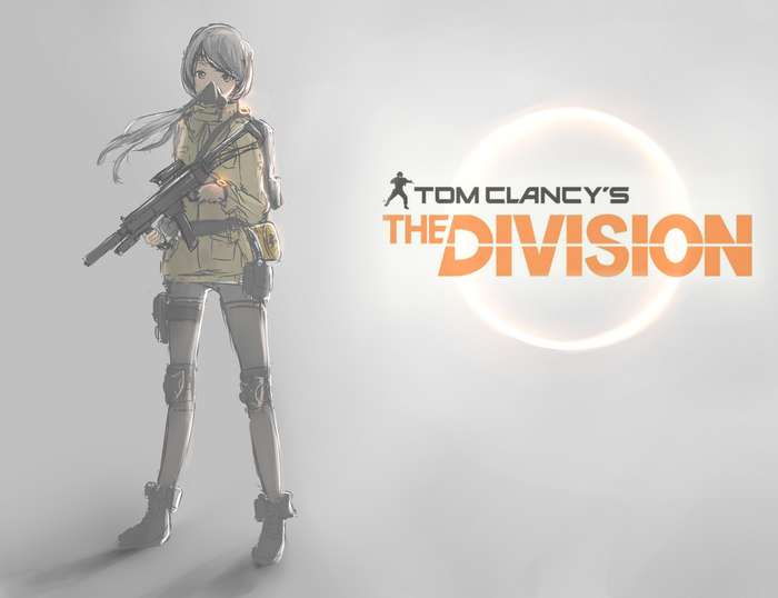 Anime girl with machine gun from Tom Clancy's The Division
