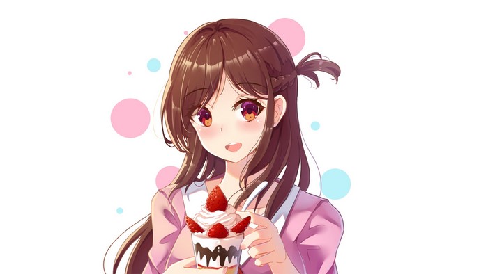 Chizuru Mizuhara from Rent-a-Girlfriend with ice cream