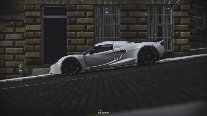 White Hennessey Venom GT from Forza Horizon 4