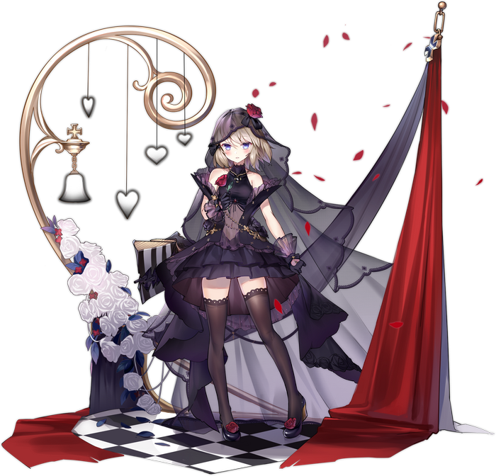 Z23 from Azur Lane in a Gothic Wedding Dress