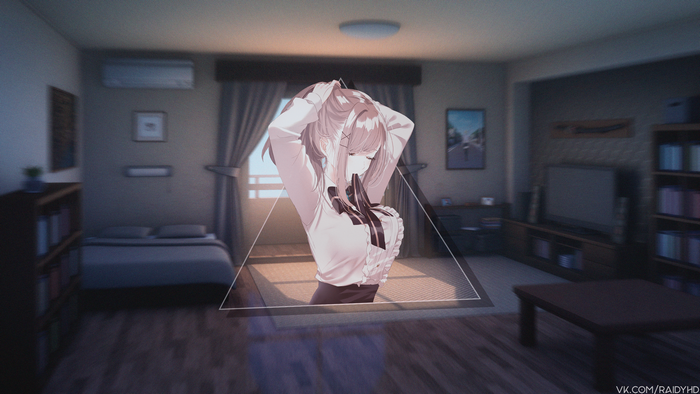 Suzuhara Lulu from Nijisanji in a room