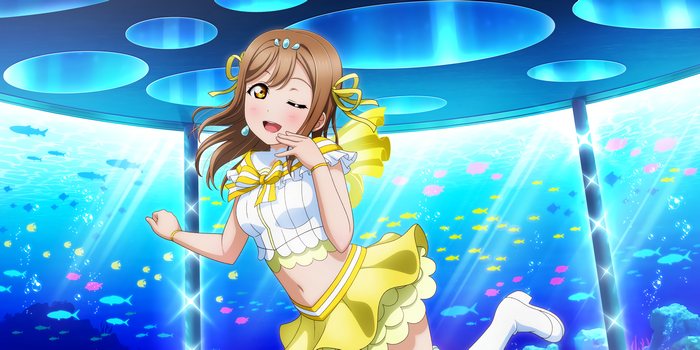Kunikida Hanamaru from Love Live! Sunshine!! at aquarium