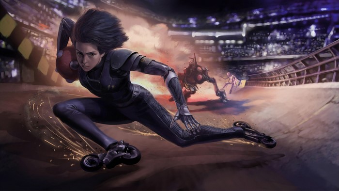 Alita from Battle Angel Alita on roller skates