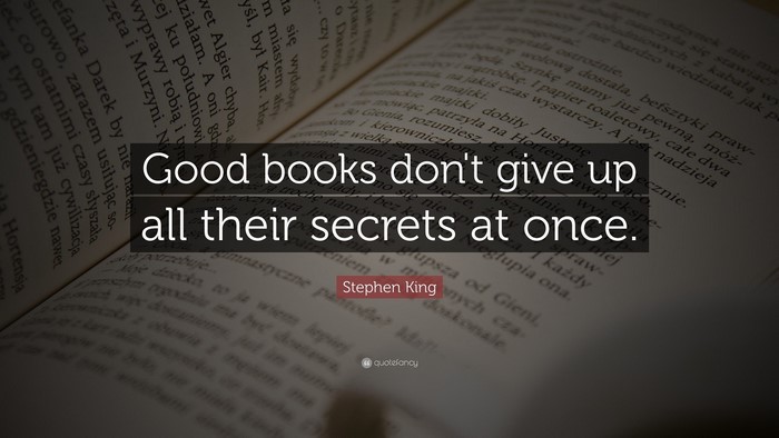 Stephen King quote about books