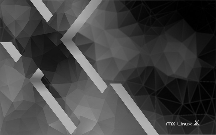 MX Linux abstract geometric wallpaper