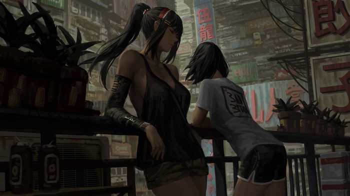 4K GUWEIZ Digital Art Portrait of Two Women