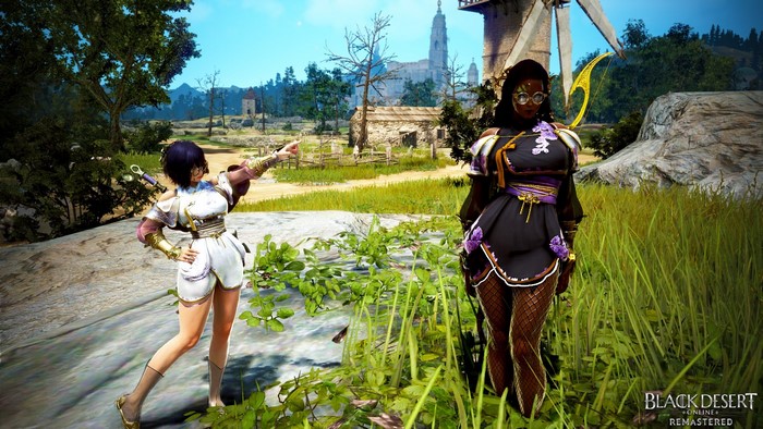 Two female characters in Black Desert Online