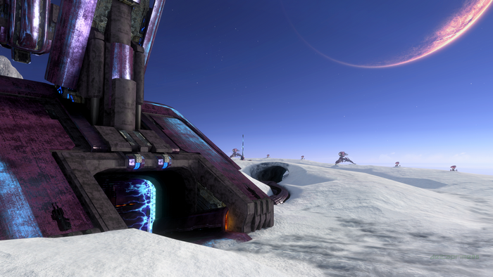 Halo 3 Snowbound Multiplayer Map 4K Screenshot