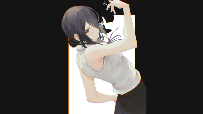 Reze from Chainsaw Man holding scissors