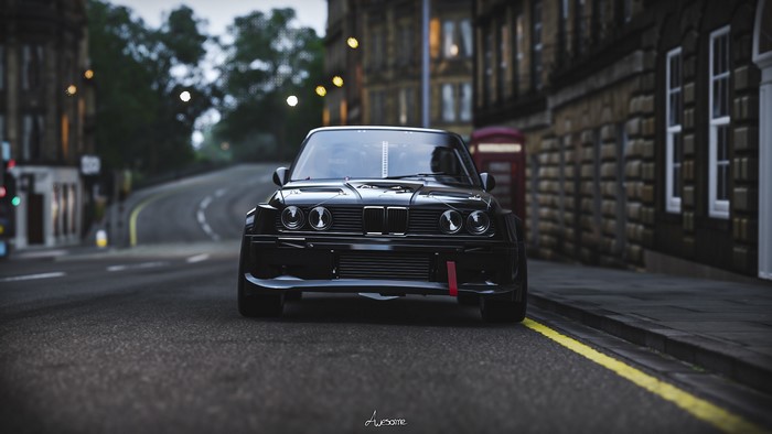 Black BMW M3 E30 Drift Car in Forza Horizon 4