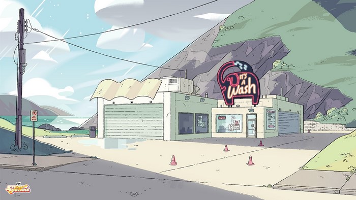 It's a Wash car wash from Steven Universe
