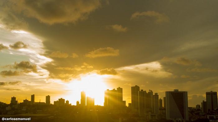Sunset over the city of João Pessoa