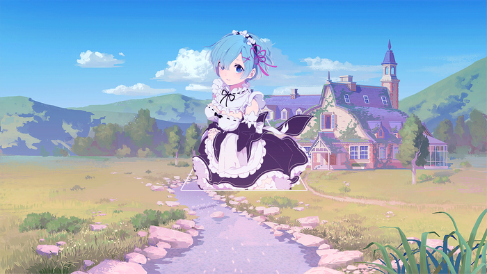 Rem from Re:Zero in a Maid Outfit