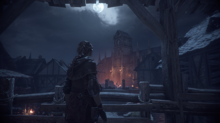 Amicia from A Plague Tale Innocence at night