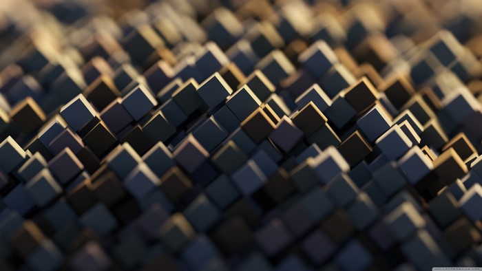 3D Abstract Cubes Render
