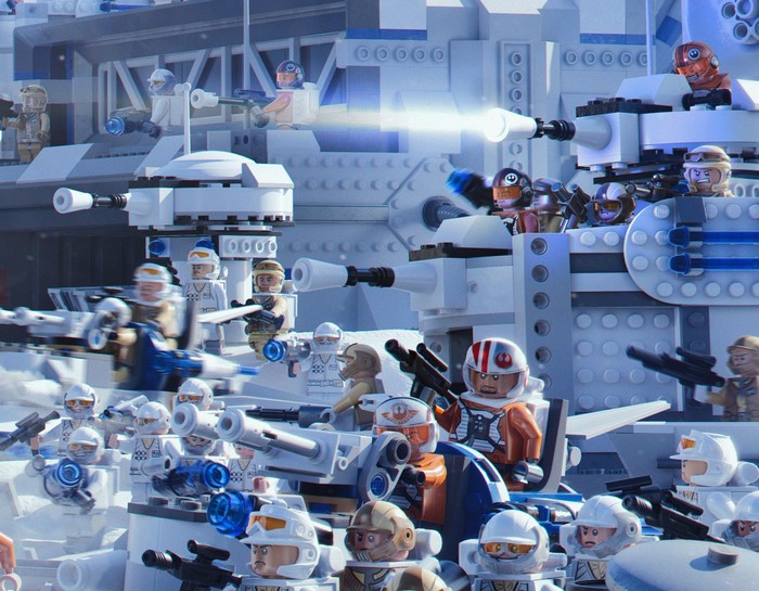 LEGO Star Wars Hoth Battle Scene