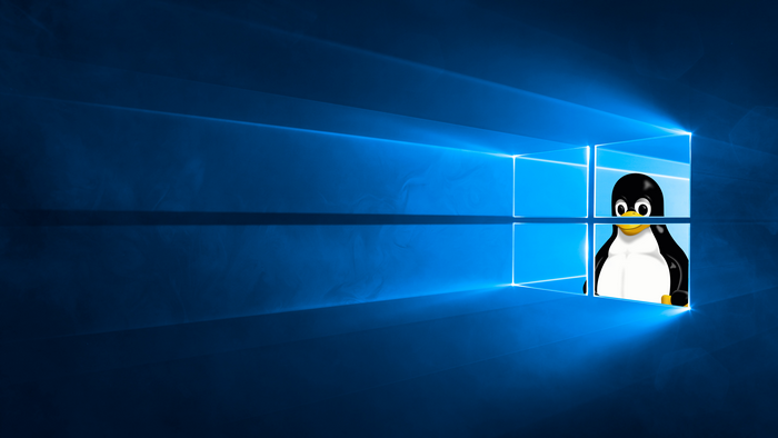 Tux the Penguin in Windows 10