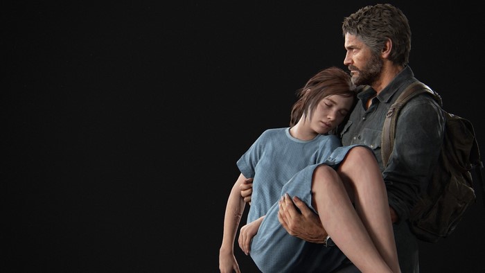 Joel Miller carrying Ellie from The Last of Us