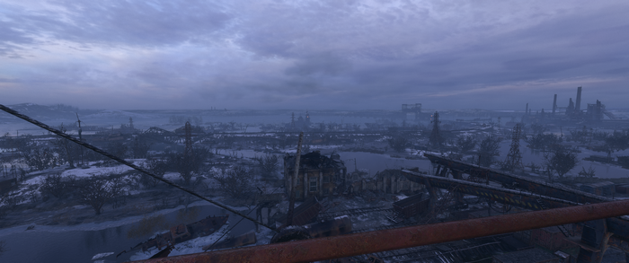 Apocalyptic landscape in Metro Exodus