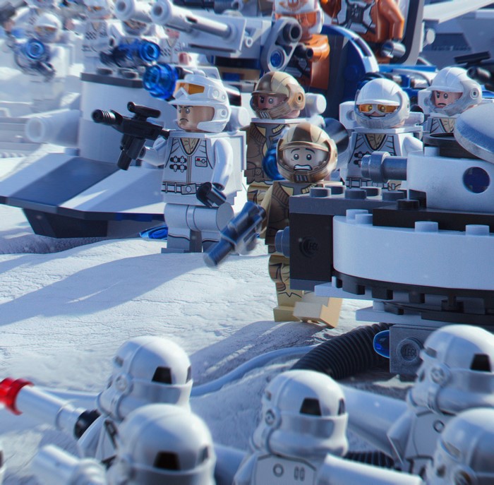 LEGO Star Wars Snow Battle Scene