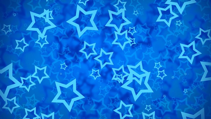Blue abstract background with stars