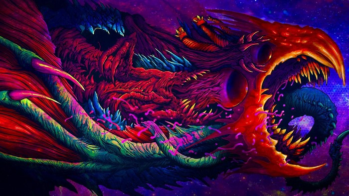 Vibrant Hyperbeast Fiery Creature by Brock Hofer