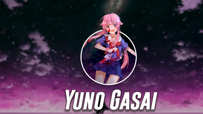 Yuno Gasai from Mirai Nikki
