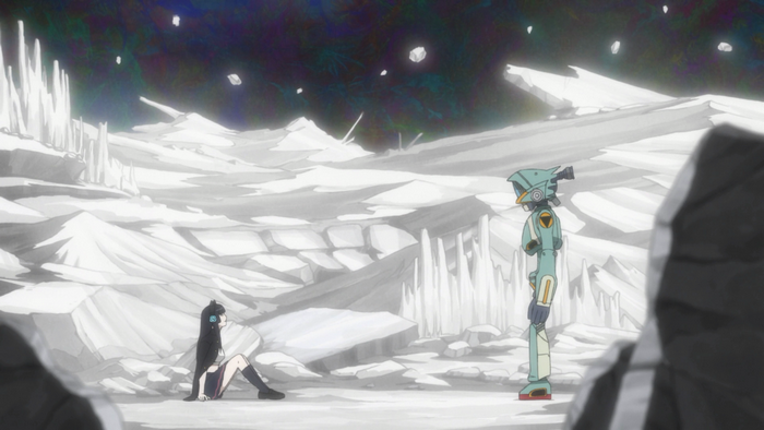 Haruko Haruhara and Ideon from FLCL Progressive