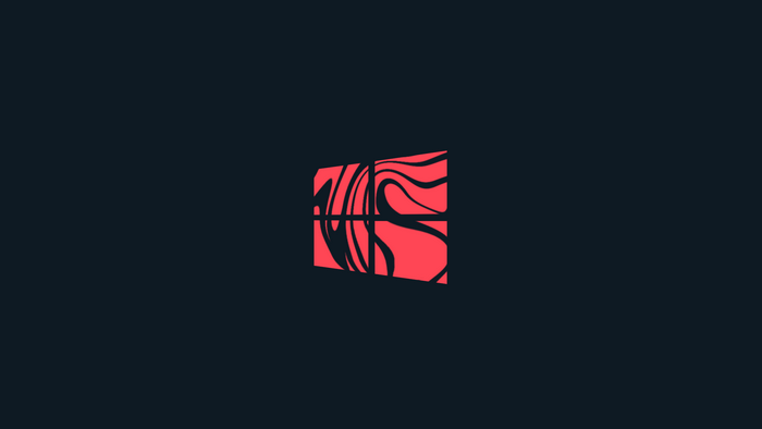 Pewdiepie Red Abstract Design Windows 10