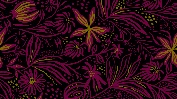 4K floral pattern artwork