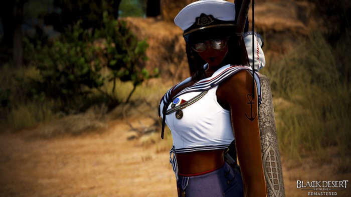 Woman in sailor outfit from Black Desert Online