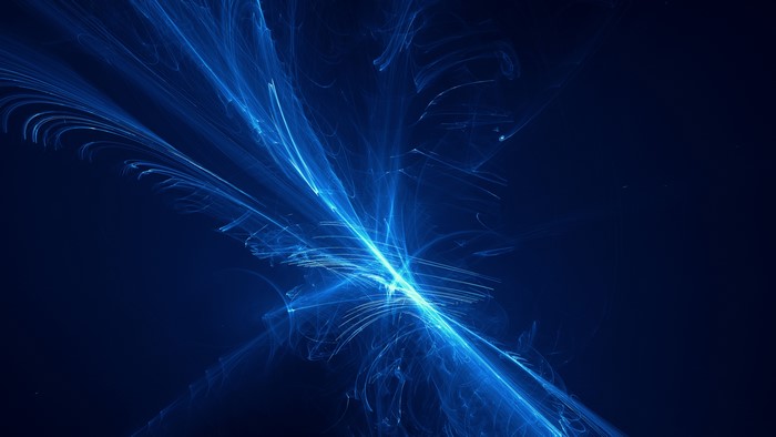 4K Blue Abstract 3D Light Streaks