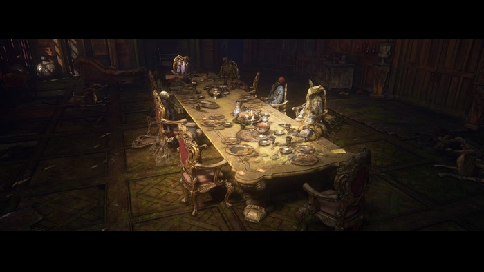 Uncharted 4: A Thief's End dining room scene