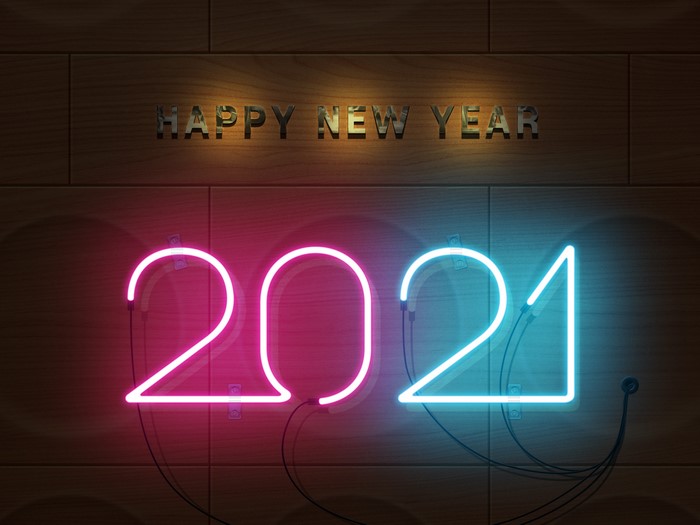 Happy New Year 2021 Neon Sign