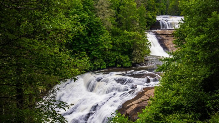 Triple Falls Waterfall in North Carolina, USA