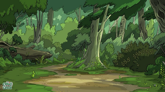 Craig of the Creek Forest Path Scene