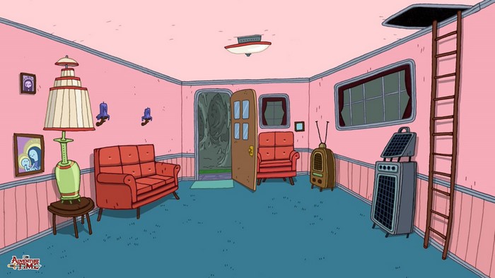 Adventure Time living room interior