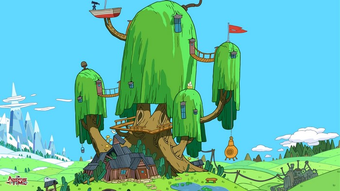 Adventure Time Tree House with Finn and Jake