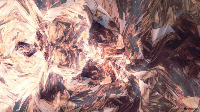 Abstract digital art with geometric patterns