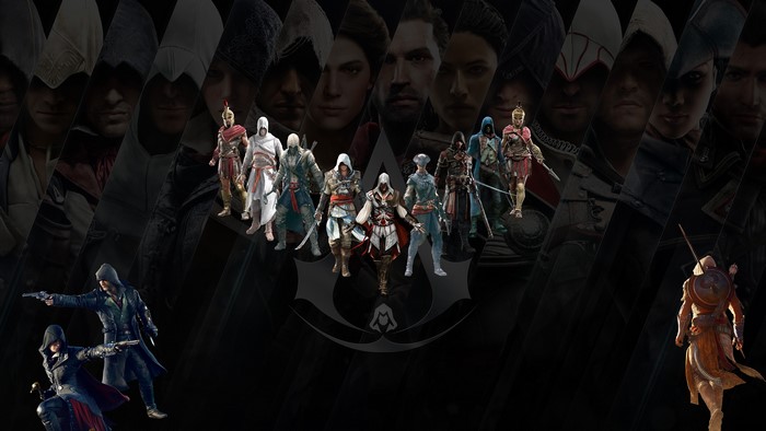 Assassins Creed characters montage