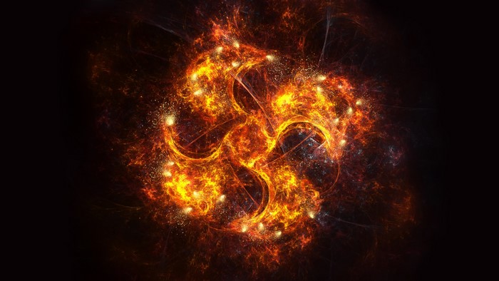 4K Abstract Fire Fractal