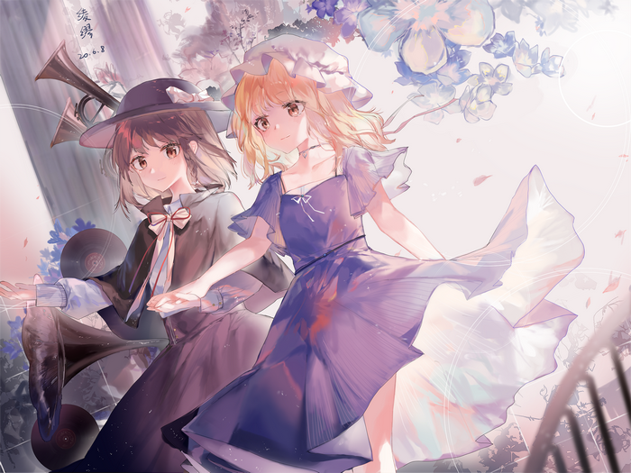 Usami Renko and Maribel Hearn from Touhou
