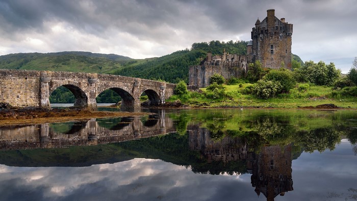 Eilean Donan Castle and Bridge in Scotland