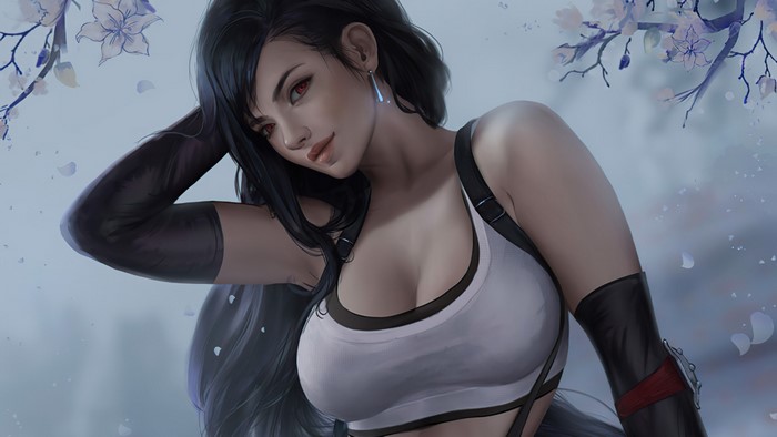 Boobs Tifa Lockhart Final Fantasy VII Remake | Art Print