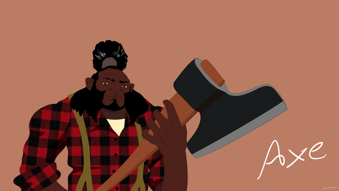 Lumberjack with Axe from Defense of the Ancients