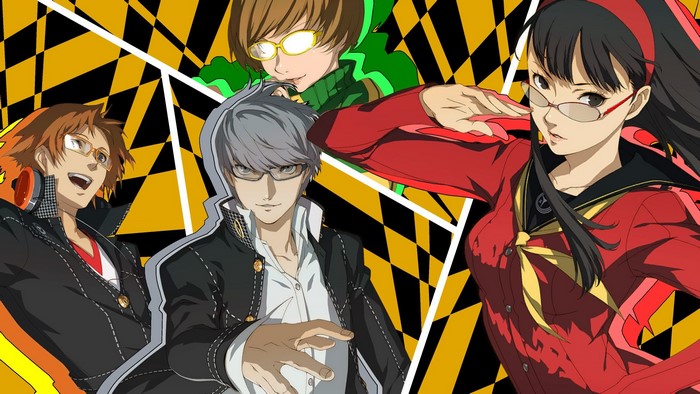 Persona 4 Golden characters with glasses